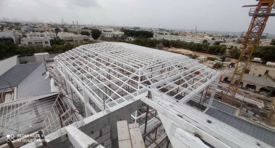 glass aluminium framing support UAE