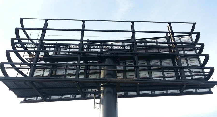 steel billboard structures UAE