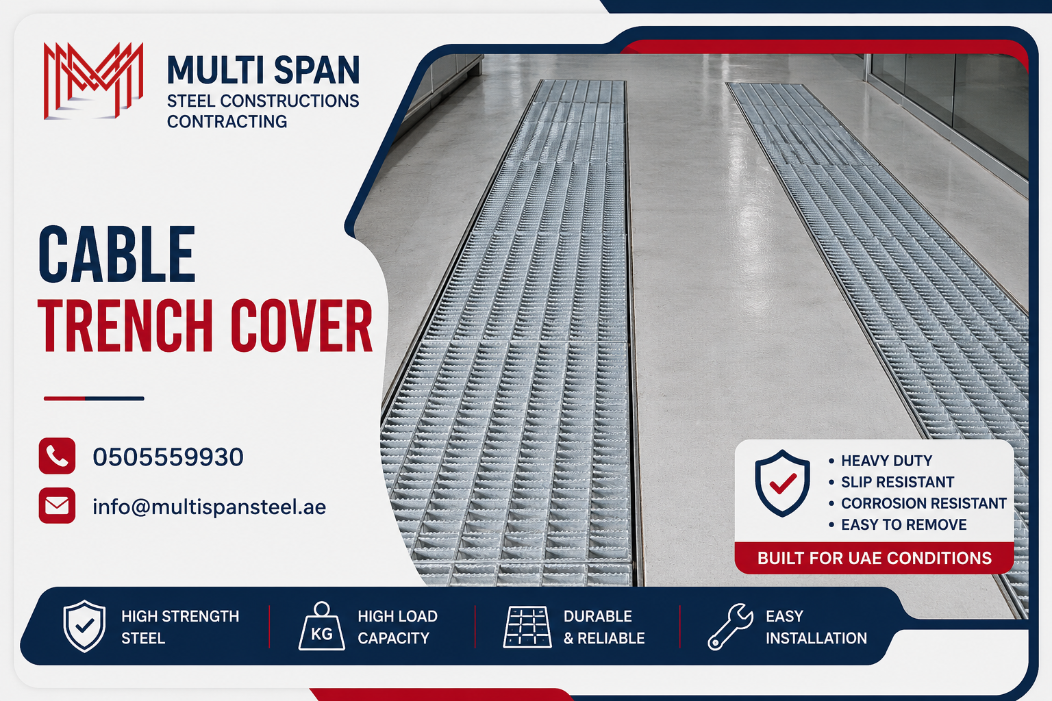 Cable Trench Cover Fabricator in Dubai