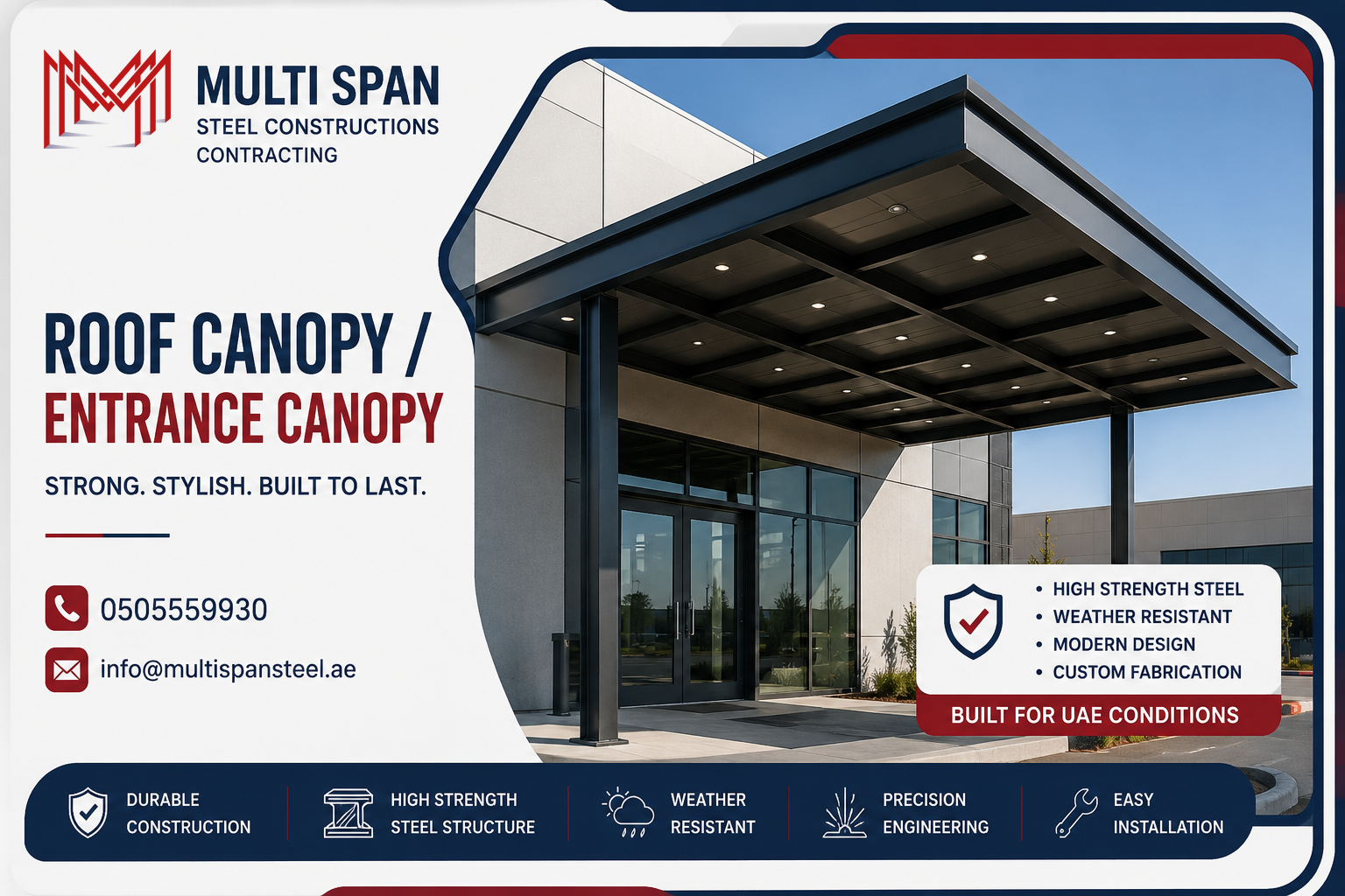 Canopy Steel Structure 1 Canopy Steel Structure Fabricator in Dubai