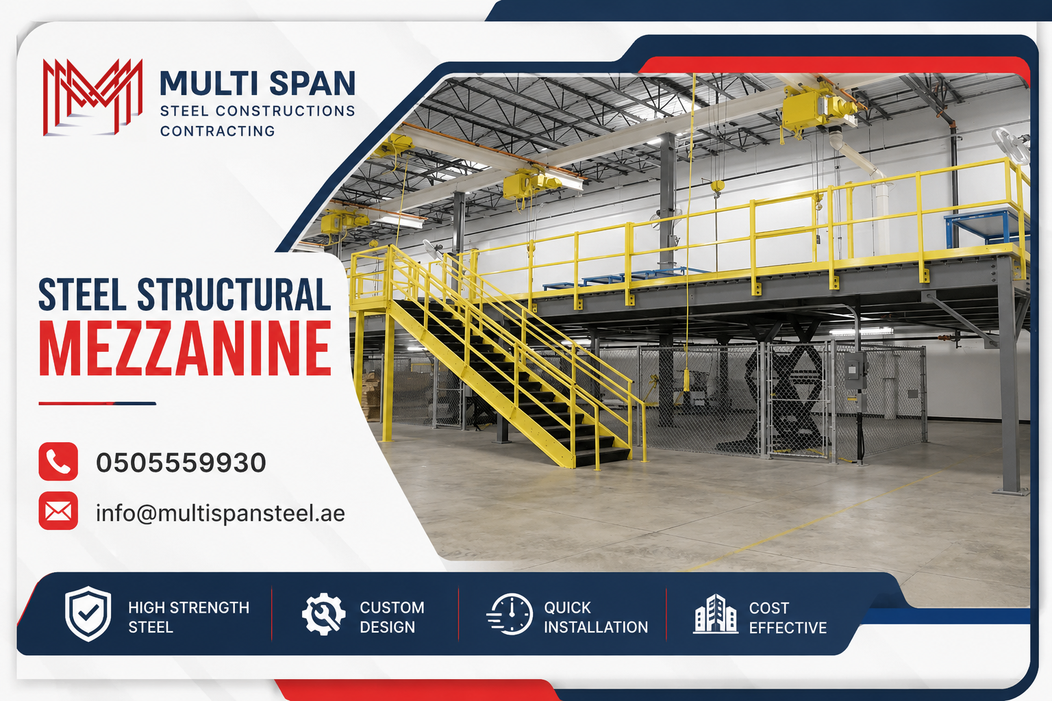 Steel Mezzanine Floor Fabricator in Dubai