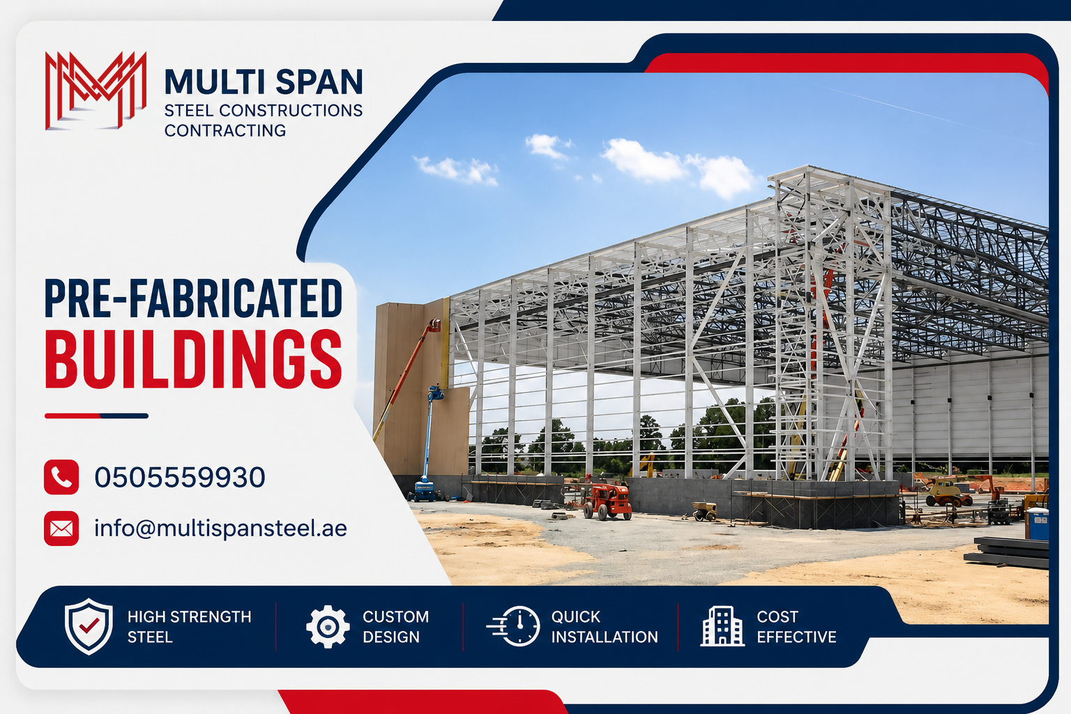 Pre-fabricated buildings 1 Prefabricated Steel Building UAE