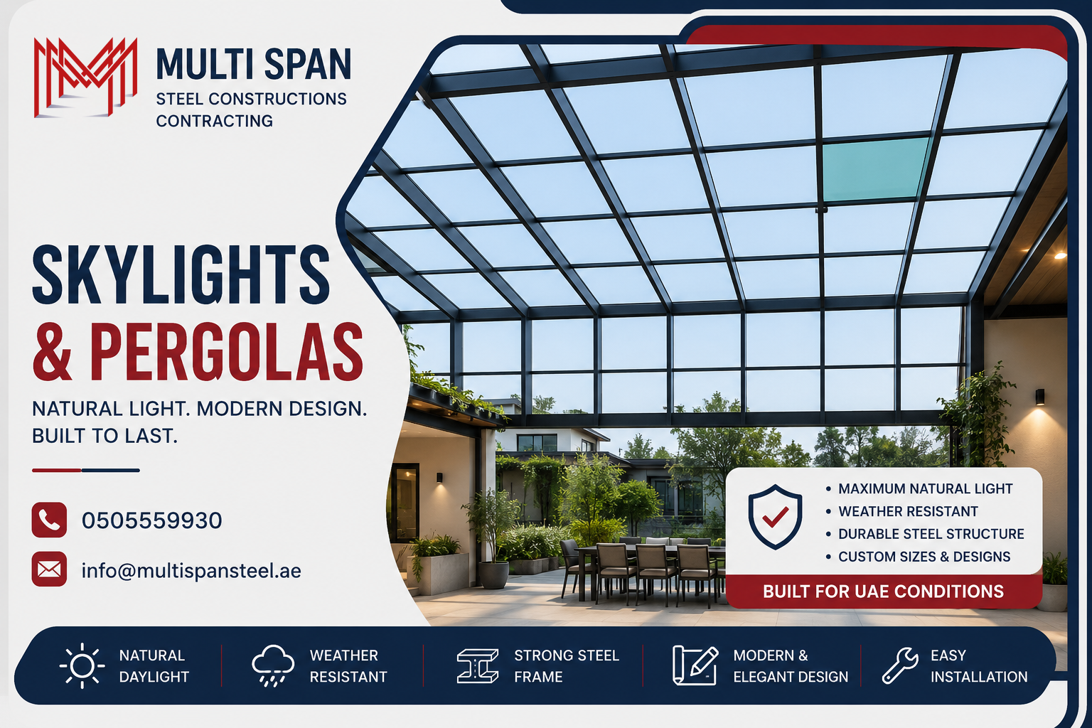 Skylights and Pergolas 1 Skylights and Pergolas UAE