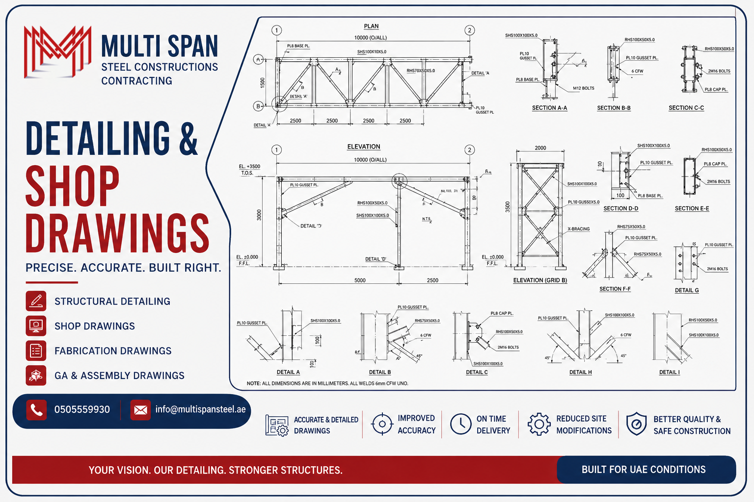 Steel Structure Detailing and Shop Drawing UAE
