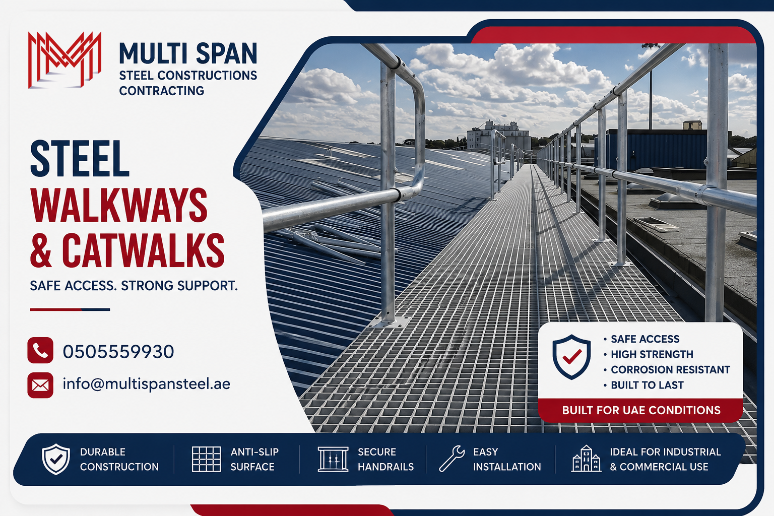 Steel Walkways Fabricator in Dubai